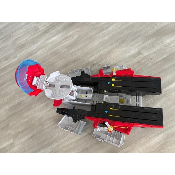 Paw Patrol Kids Toy Car Launcher Playset Red Blue Interactive Track Action - Picture 1 of 4